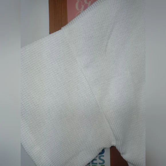 NWOT White Birch waffled T-shirt size small oversized - Picture 3 of 5